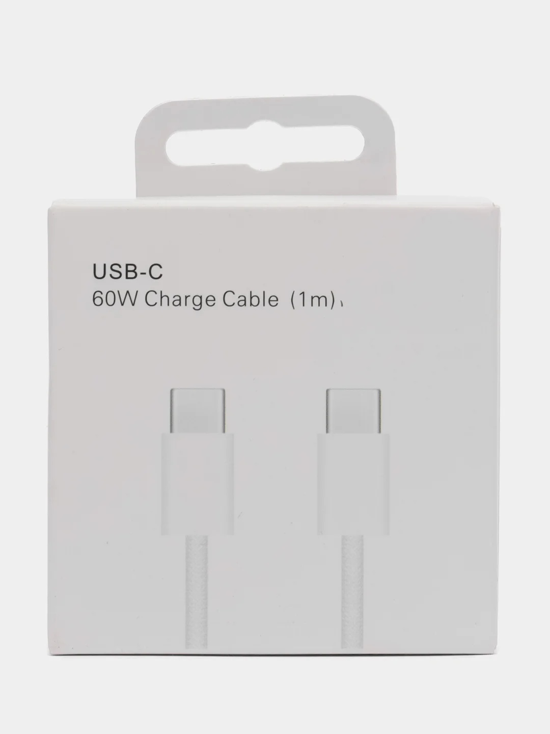 Кабель зарядный Type-C/Type-C 60W, плетеный, с поддержкой быстрой зарядки
