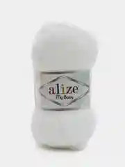 Пряжа Alize My baby, 50г, 150м, 100% акрил, 55 белый, 5 штук