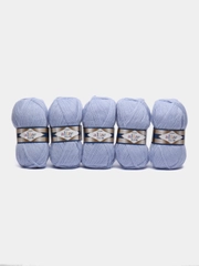 Пряжа Alize Angora real 40 100 гр, 430м, 40% шерсть,60% акрил, 51 светло-голубой, 5 штук