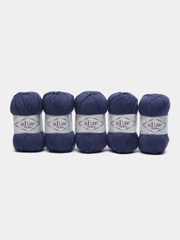 Пряжа Alize My baby, 50г, 150м, 100% акрил, 353 джинс, 5 штук