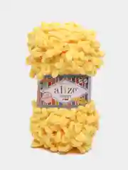 Пряжа Alize Puffy Fine, 100 г, 14 м, 100% микрополиэстер, 113 желтый, 5 штук
