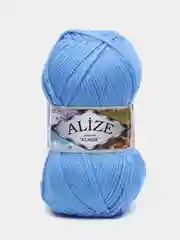 Пряжа Alize Burcum Klasik, 100 г, 210 м, 100% акрил, 289 синий, 5 штук