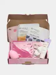 Розовый подарочный набор уходовой косметики Beauty box, 8 в 1