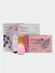 Розовый подарочный набор уходовой косметики Beauty box, 8 в 1