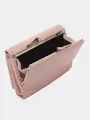 Розовый женский кошелек из эко кожи