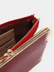 Бордовый женский кошелек из Эко кожи