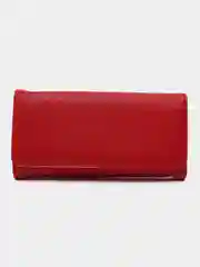 Красный женский кошелек из эко кожи