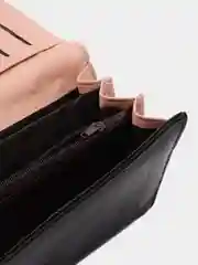 Черный женский кошелек из эко кожи