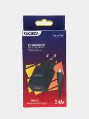 Зарядное устройство с кабелем (1м) Type-C, Micro, Lightning, для Apple iPhone/Android