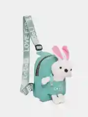 Сумка детская, на плечо, сумка с зайкой, сумка с игрушкой, сумка девочке