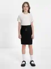 Юбка для девочки серая