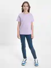 Сиреневый футболка унисекс