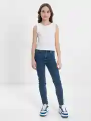 Белый майка для девочки, топ для девочки, лапша