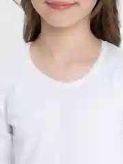 Белый футболка детская для девочек DANNI Long Sleeve, от 1 года до 12 лет