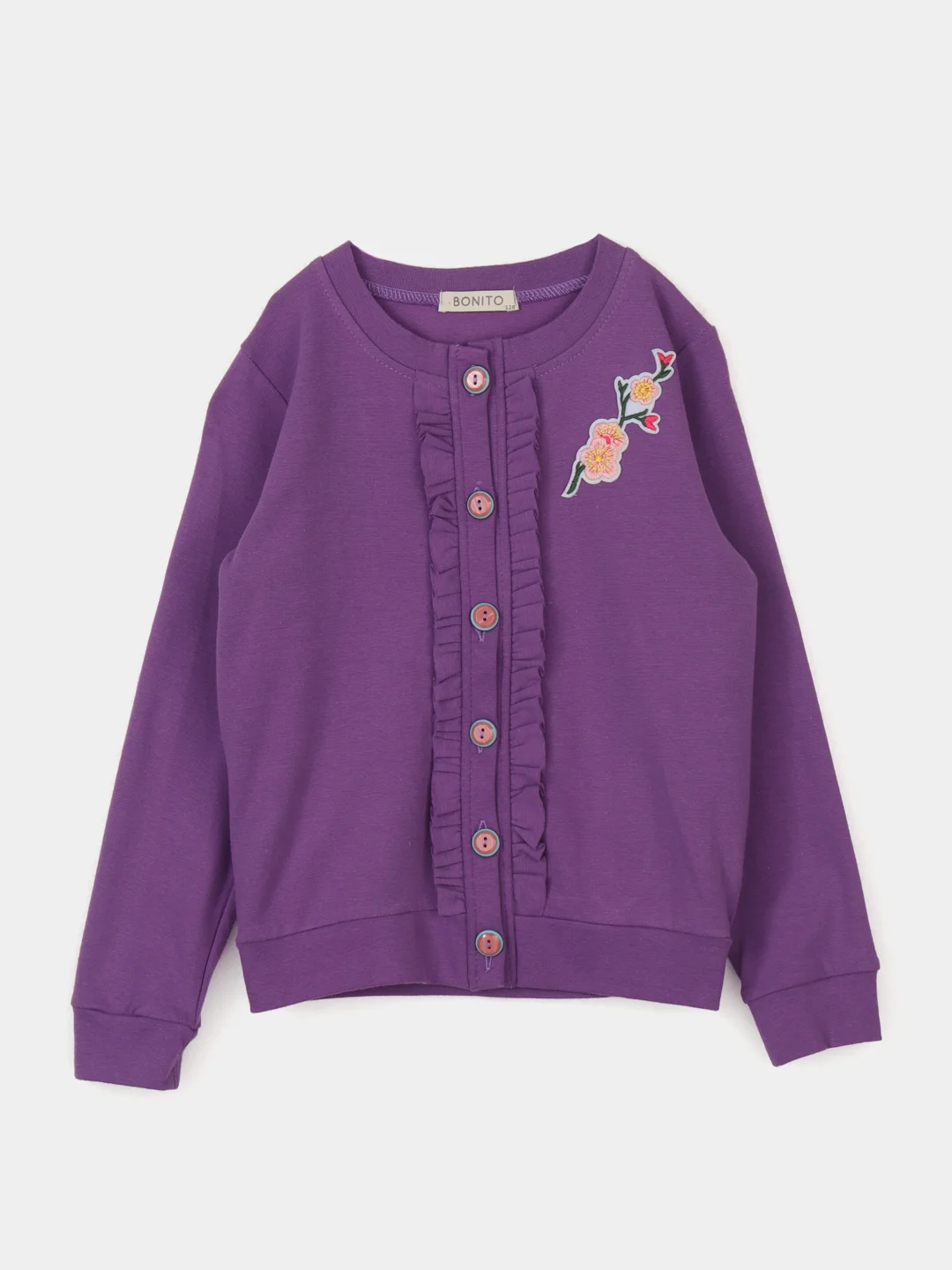Фиолетовый кофта для девочки 7-11 лет