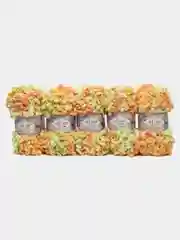 Пряжа Alize Puffy Fine Color, 100г, 14,5м, 100% микрополиэстер, 6313 секционный, 5 штук