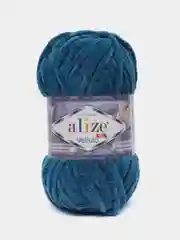Пряжа Alize Velluto, 100гр, 68м, 100% микрополиэстер, 646 петроль, 5 штук