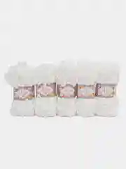 Пряжа Alize Puffy Fine, 100г, 14м, 100% микрополиэстер, 55 белый, 5 штук