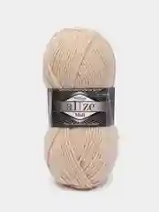 Пряжа Alize Superlana Midi, 100гр, 170м, 25% Шерсть - 75% Aкрил, 310 шампань, 5 штук