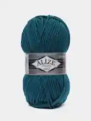 Пряжа Alize Superlana maxi, 100гр, 100м, 75% акрил, 25%шерсть, ТУ 212 морская волна