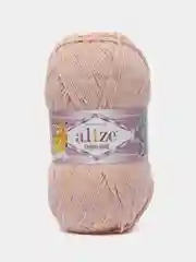 Пряжа Alize Cotton gold, 100гр, 330м, 55%хлопок, 45%акрил, ТУ 161 пудра, 5 штук