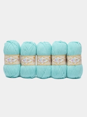 Пряжа Alize Baby Best, 100г, 240м, с эффектом антипиллинг, 19 водяная зелень