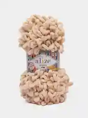 Пряжа Alize Puffy Fine, 100г, 14м, 100% микрополиэстер, 310 шампань, 5 штук