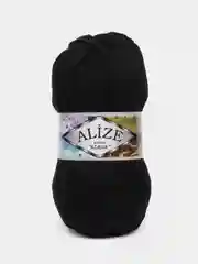 Пряжа Alize Burcum Klasik, 100гр, 210м, 100% Aкрил, 60 черный, 5 штук