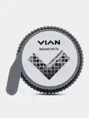 Зубная паста твердая натуральная профессиональная VIAN виан концентрированная с углем бамб