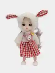 Бордовый шарнирная аниме-кукла, 16-18 см