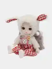 Бордовый шарнирная аниме-кукла, 16-18 см
