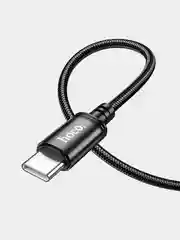 Черный кабель Hoco для Android Type-C, на Type-C Hoco X89, чёрный, PD 60W 3A для быстрой зарядки