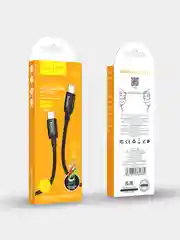 Черный кабель Hoco для Android Type-C, на Type-C Hoco X89, чёрный, PD 60W 3A для быстрой зарядки
