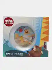 Набор посуды "Три Богатыря" (3 предмета, подарочная упаковка), стекло