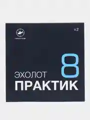 Эхолот Практик 8 версия 2 и аксессуары:чехол, сумка, поплавок, держатель с ремнями, бампер