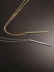 Золотой женская цепочка, с подвеской