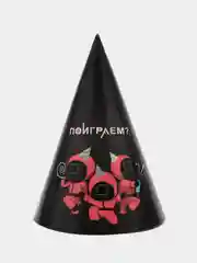 Кораллово-розовый колпак на день рождения