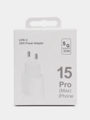 Блок питания для iPhone, Android с быстрой зарядкой, 35W, Type-C, быстрая зарядка