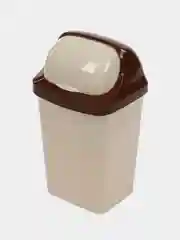 Бежевый контейнер / ведро для мусора РОЛЛ ТОП IDEA