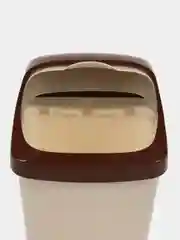 Бежевый контейнер / ведро для мусора РОЛЛ ТОП IDEA