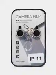 Черный защитные линзы на камеру Со стразами iPhone 11, 13/Pro/ProMax,14/Pro/ProMax 15/pro/Pro мах