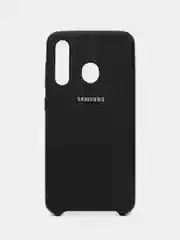 Черный защитный силиконовый чехол Silikone Cover для Samsung A60