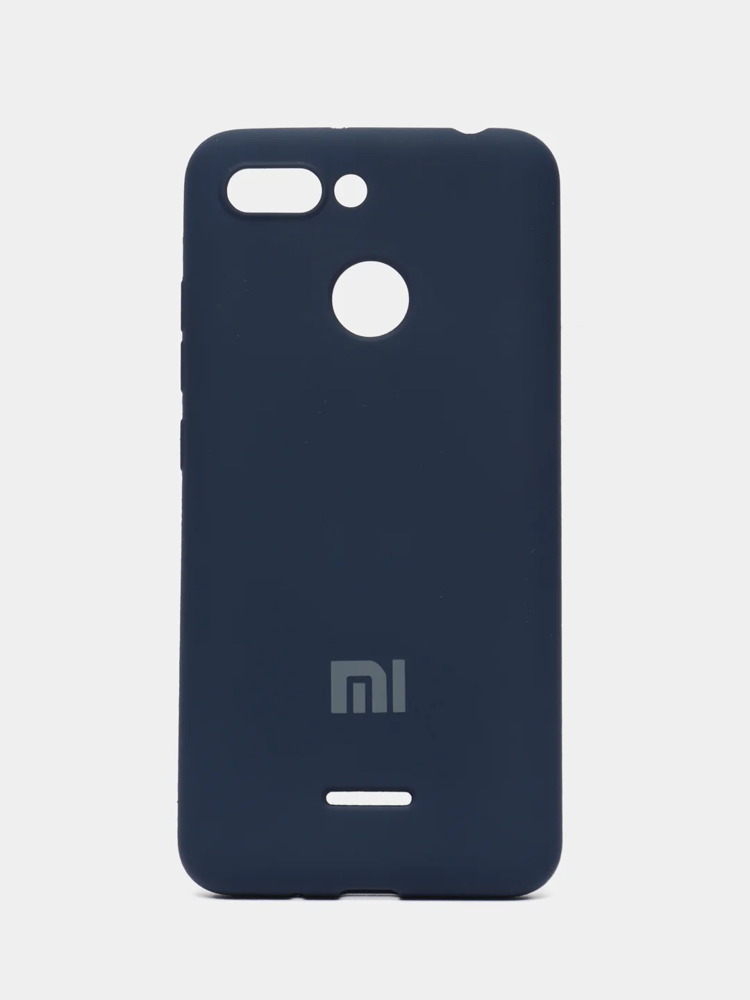 Индиго защитный силиконовый чехол Silicone Cover XIAOMI REDMI 6