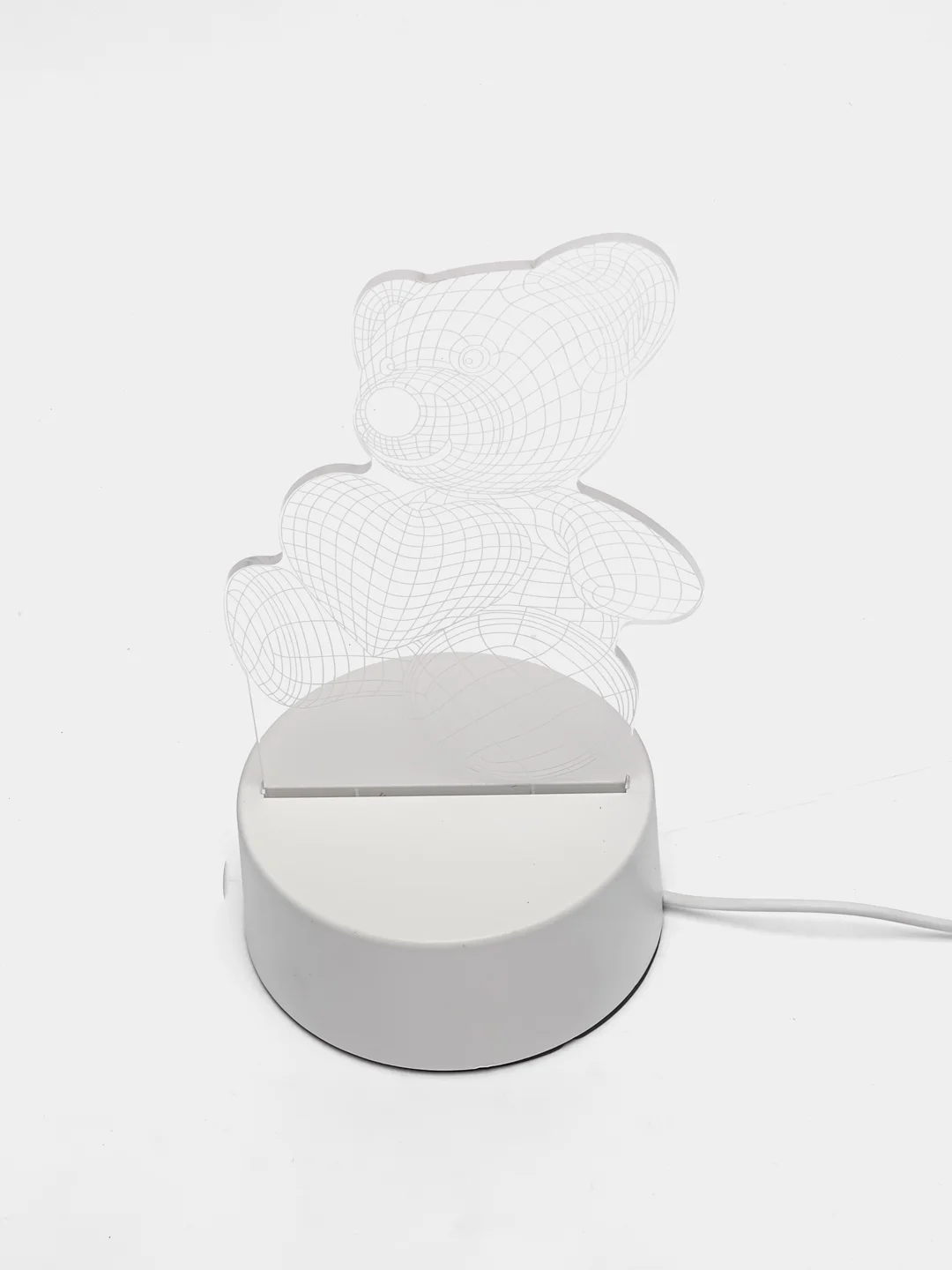 Желтый ночник светодиодный LED, 3D