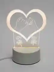 Золотой ночник светодиодный LED, 3D