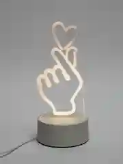 Оранжевый ночник светодиодный LED, 3D