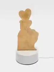 Небесно-голубой ночник светодиодный LED, 3D