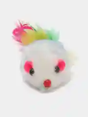 Голубой игрушка для кошек "Мягкая мышь с красочными перьями"