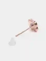 Черный серьги женские, Серьги женские "Клевер" с перламутром, серьги-гвоздики, серьги