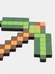 Желтый игрушечное оружие кирка пиксельный МАЙНКРАФТ